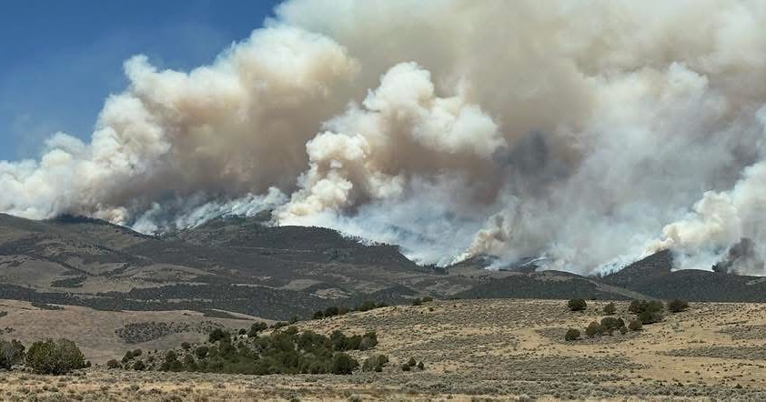 Caught - 🔥 Monroe Canyon Fire Update 📍 ≈5 Miles SE of Monroe, Fishlake ...