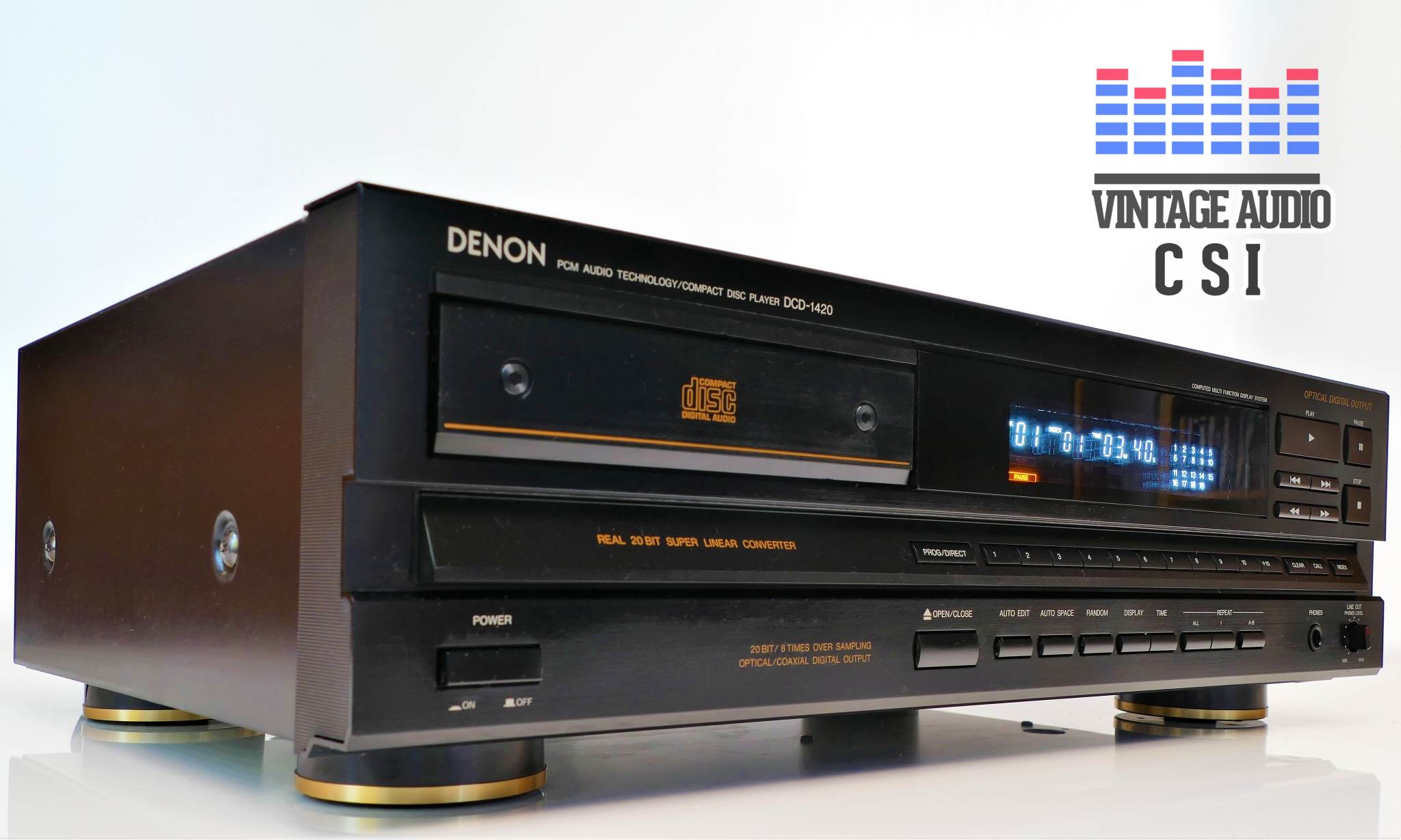 Denon DCD 1420, 20 Bit (2x PCM54P), 1988-90, 1000DM