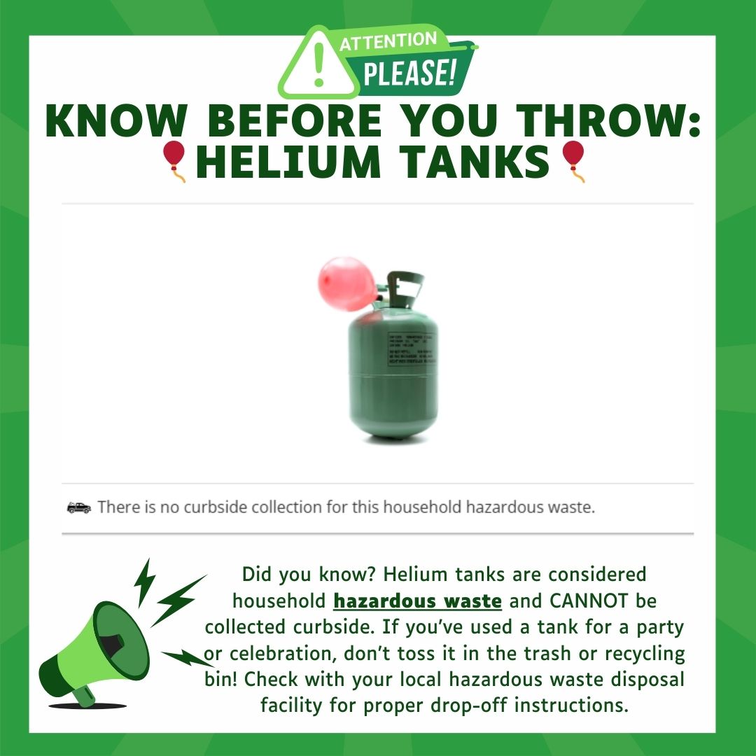 🚨 PSA! 🚨 KNOW BEFORE YOU THROW:... - Evergreen Disposal | Facebook