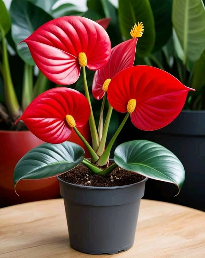 🧬 Anthurium 'Angels Dream' x Red Crystallinum #plants #anthurium