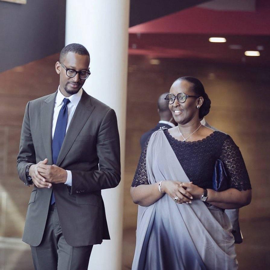 Rwanda Scope News - Yvan Cyomoro Kagame and his Mother, Jeannette ...