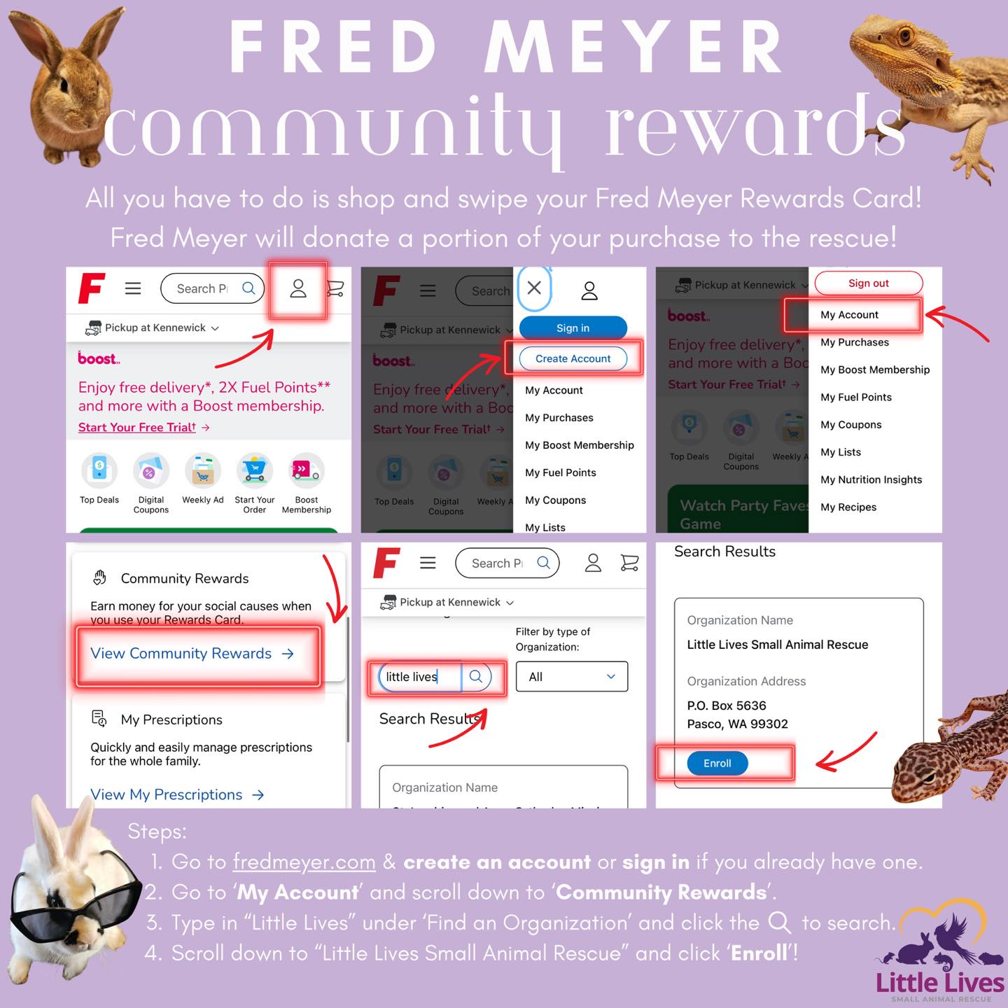 Little Lives Small Animal Rescue - Do we have any Fred Meyer shoppers ...