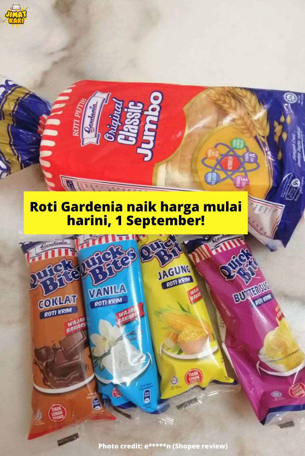 Jimat Kaki - Min rasa roti ni kat setiap rumah ada~ Roti...