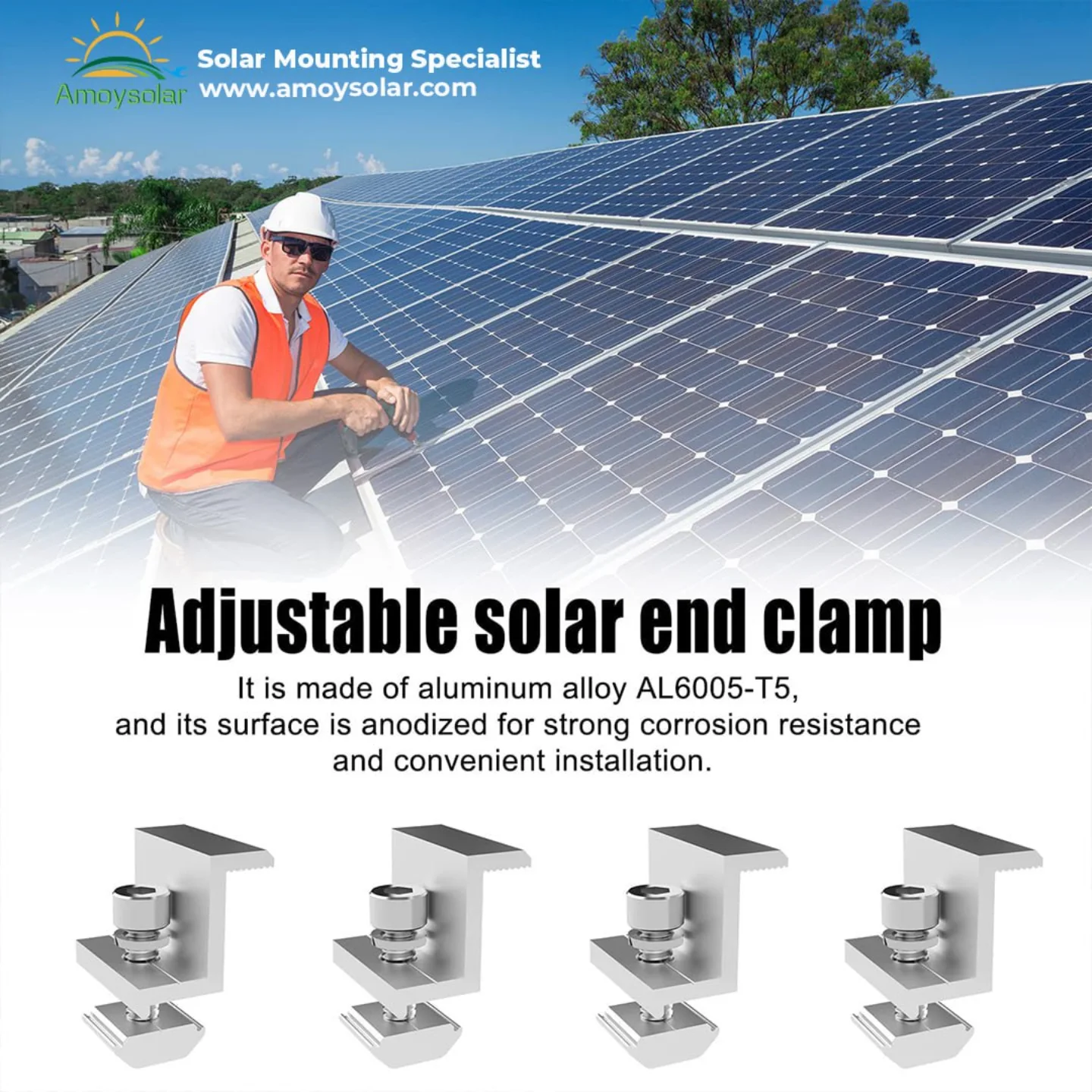 Alex - 🔒 Lock in Solar Efficiency with Our Adjustable End Clamps! 🔒 ...