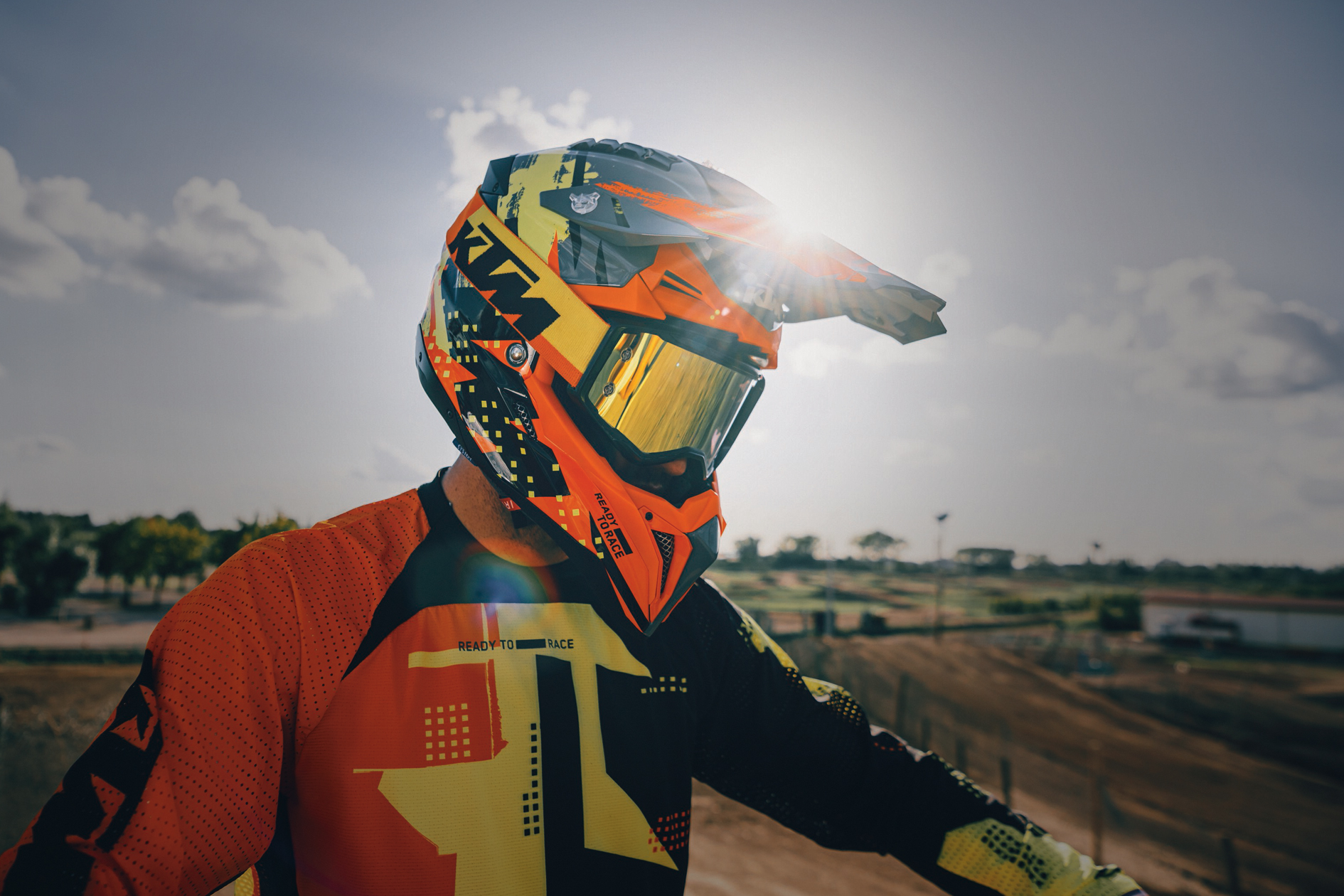 The KTM Kids Dynamic FX Helmet. Offering 'big boy' looks while