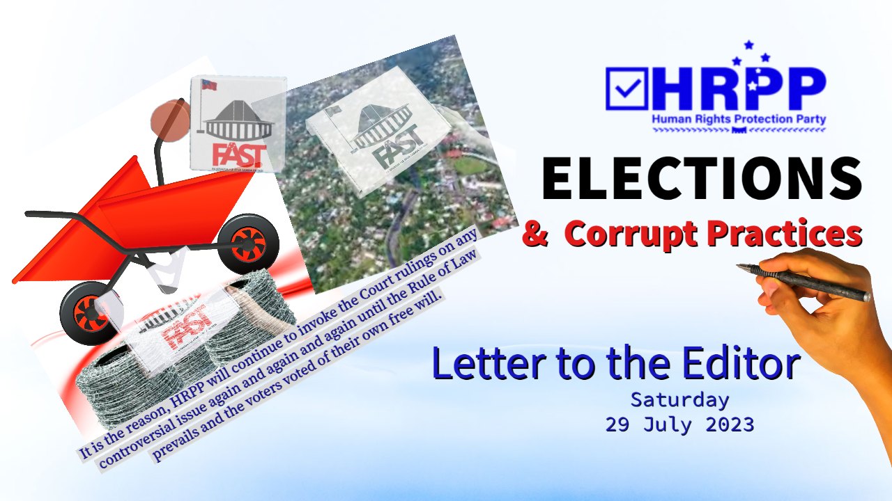 HRPP - ️ELECTIONS AND CORRUPT PRACTICES 🇼🇸 Four months...