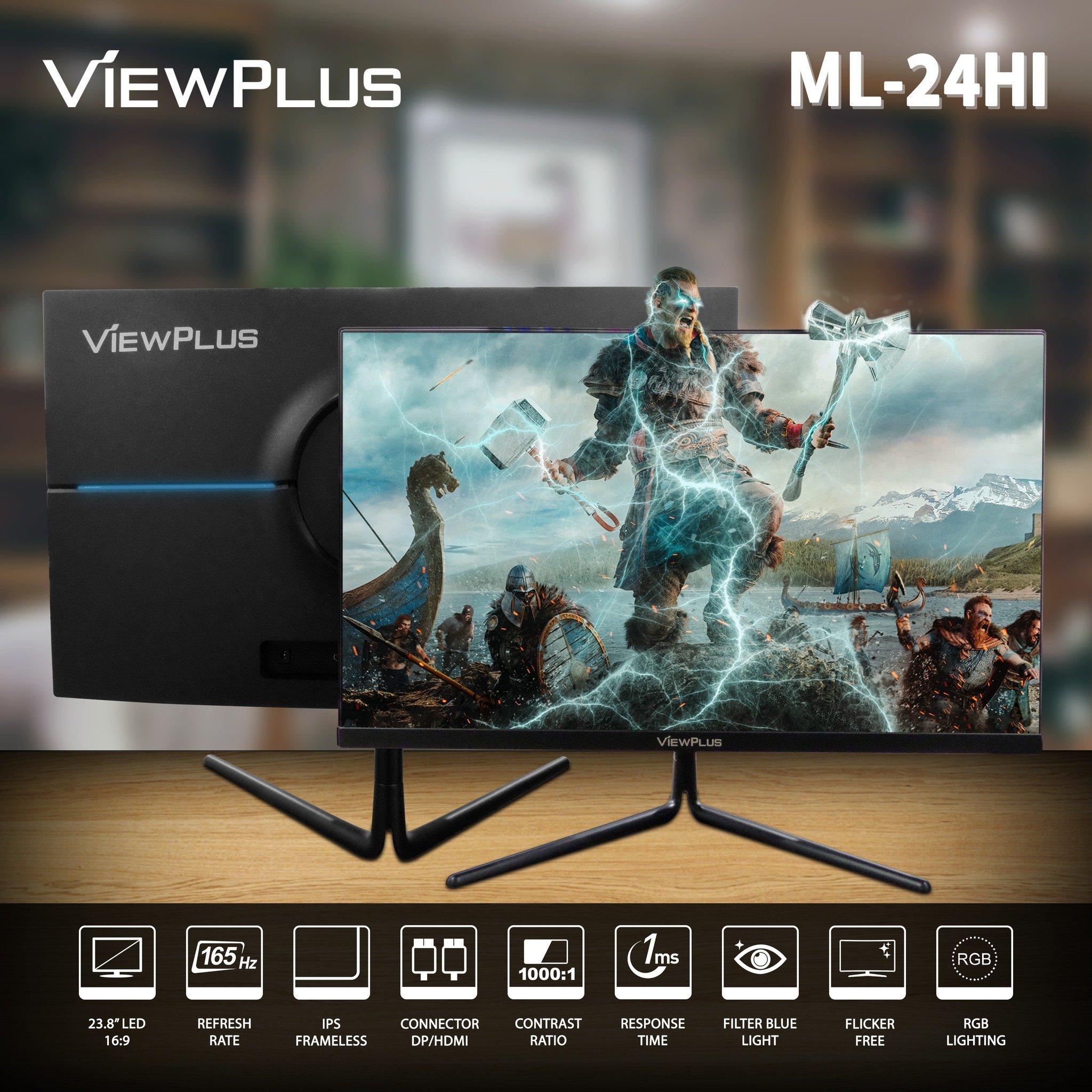 PC WISE - Viewplus 24' 165hz Frameless Monitor Price: 6,000 | Facebook