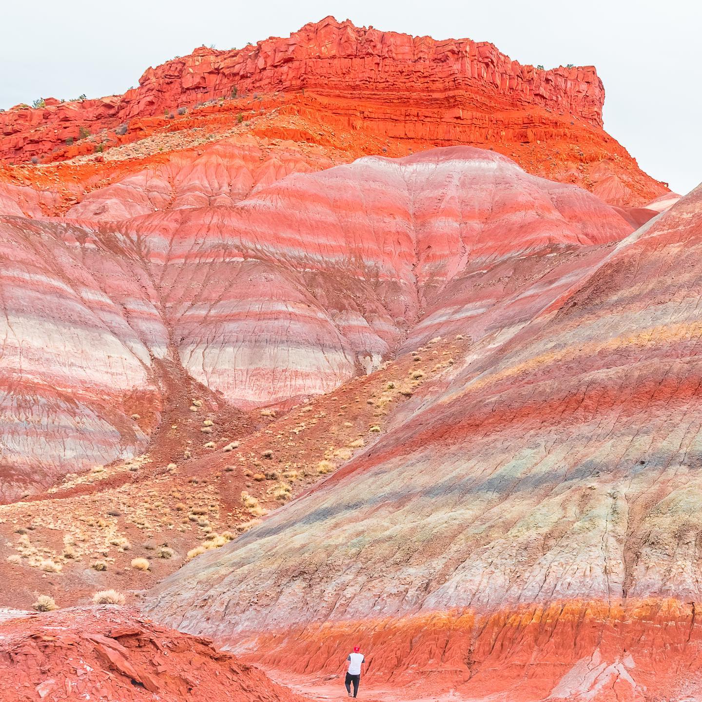 The crazy colors and textures of rainbow mountains in Southwest