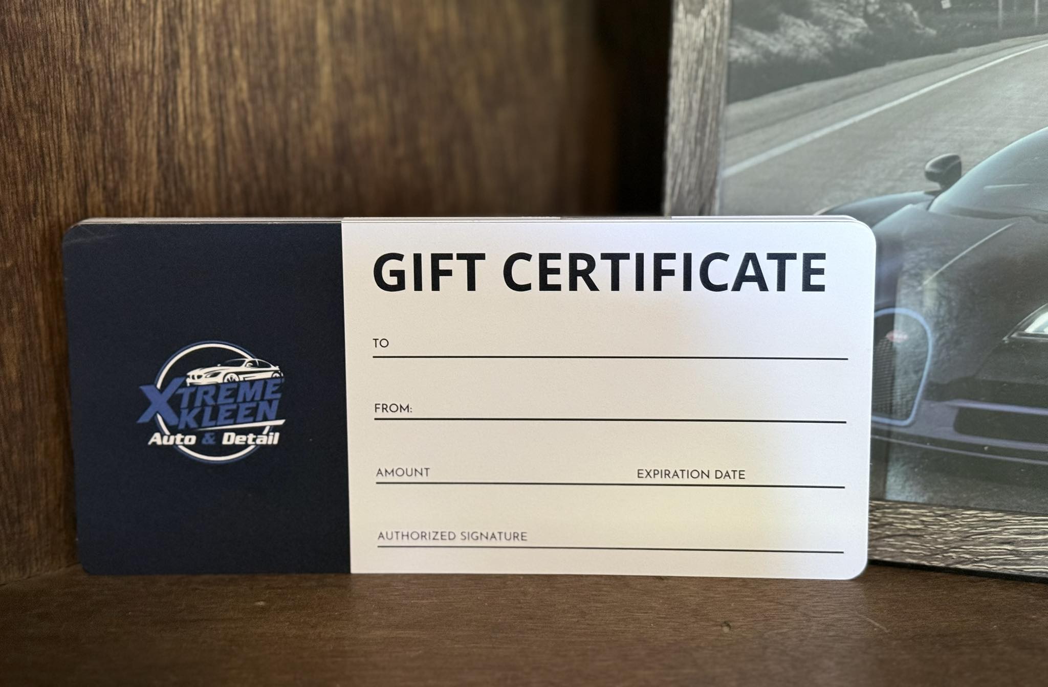 Gift Certificate for Car Detail: Perfect Gift for Auto Lovers