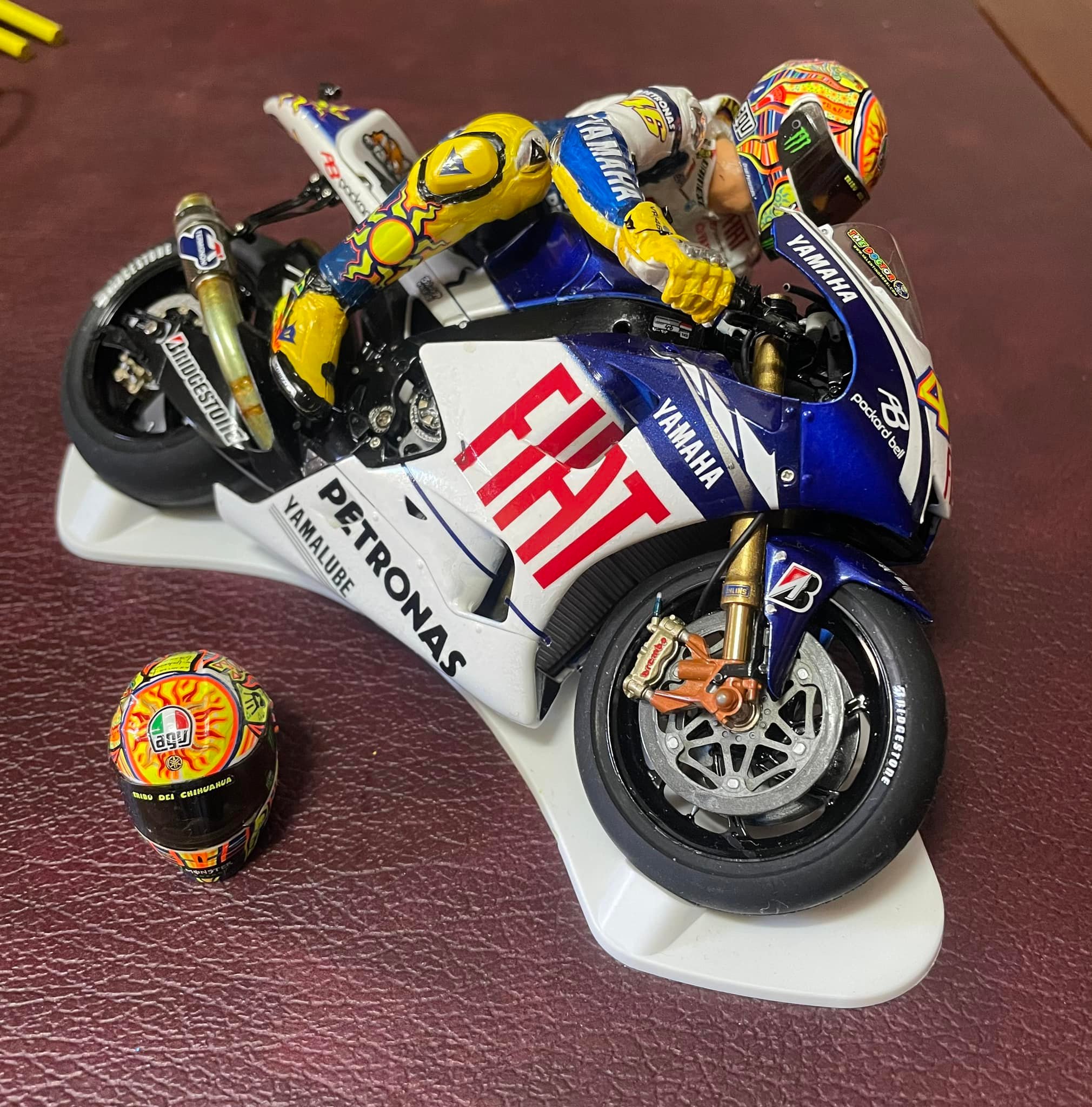 Tamiya Valentino Rossi model kits built by member