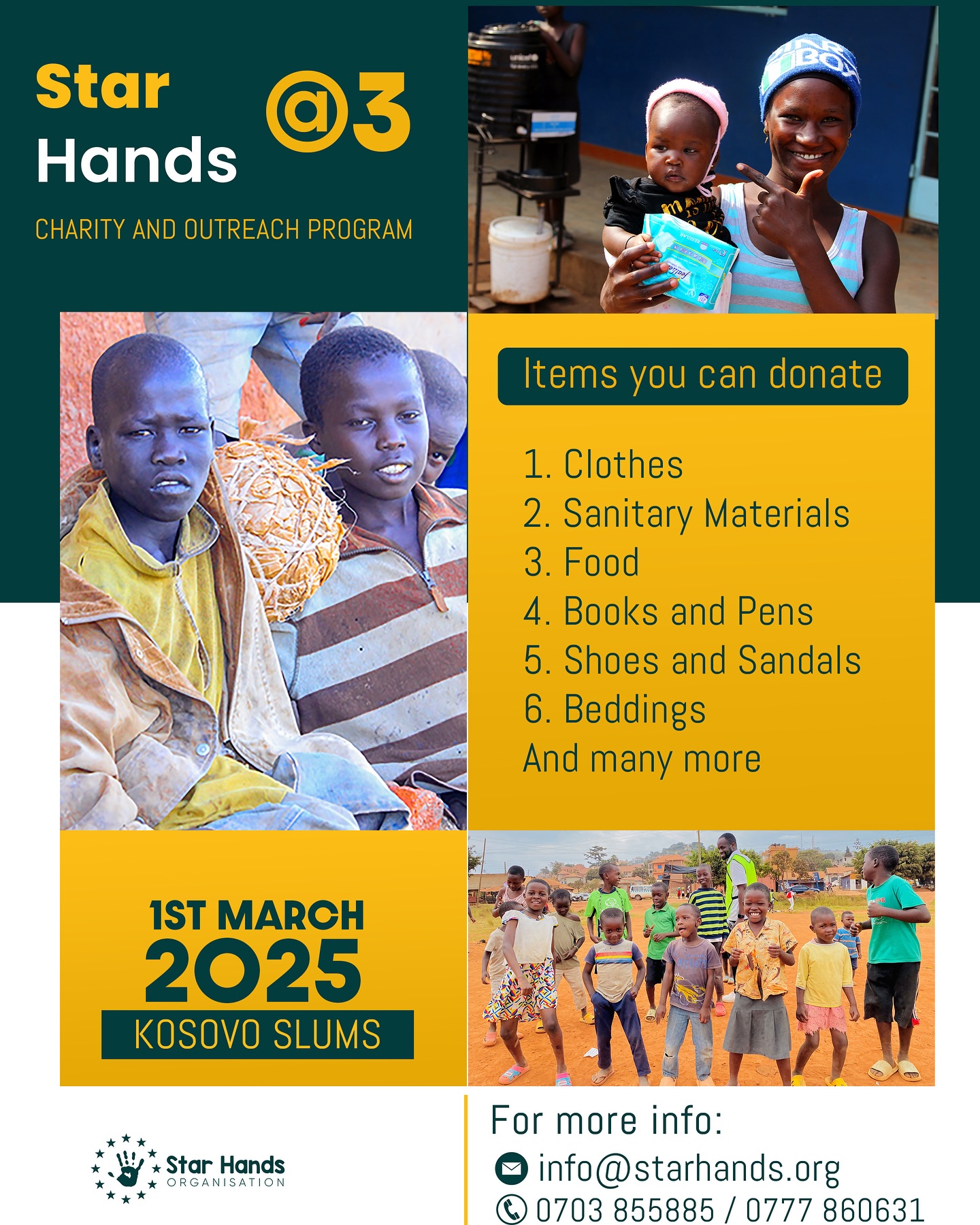 On 1st March we are giving away... - Star Hands Organisation | Facebook