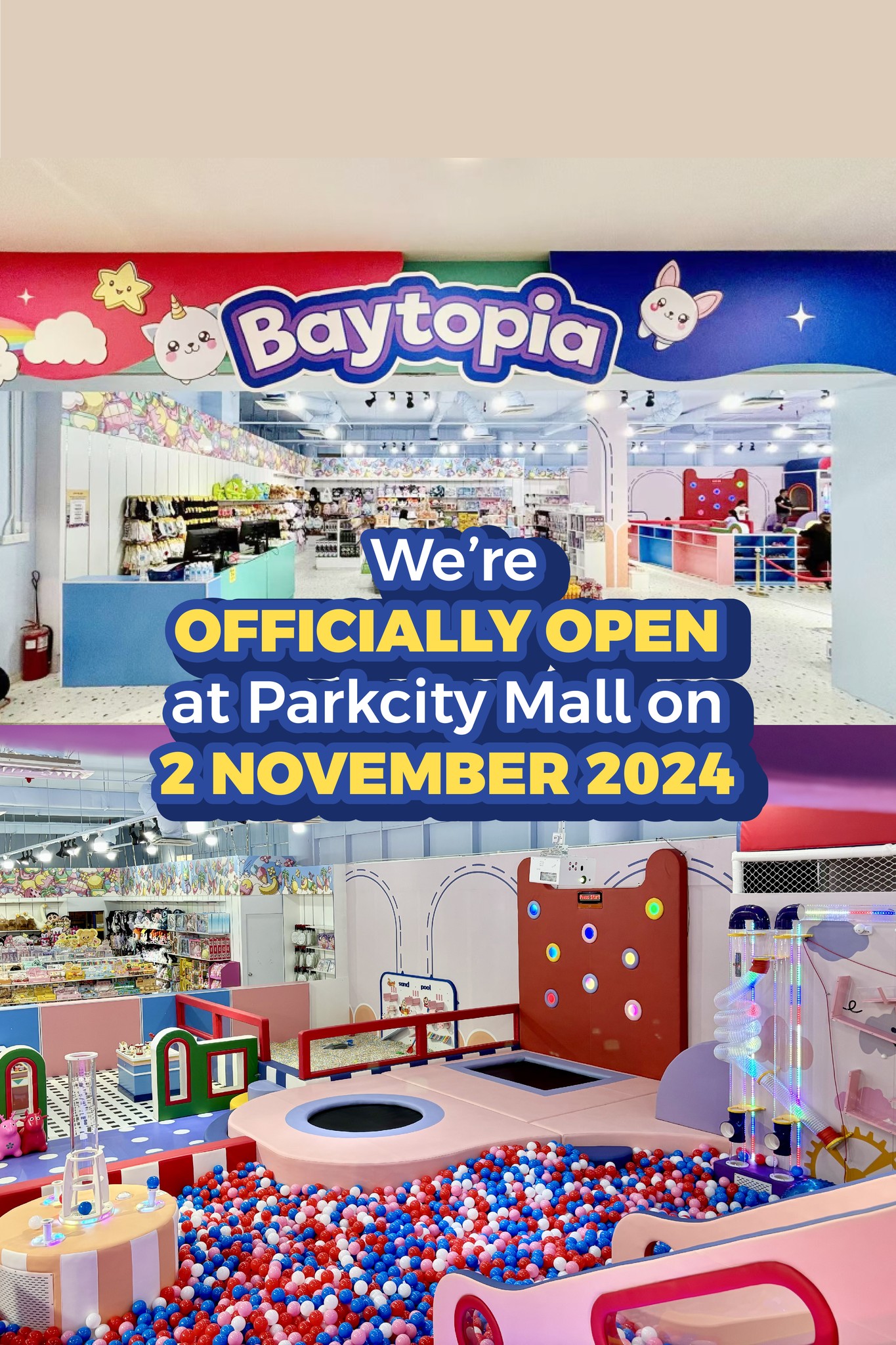 Officially Open Baytopia... - ParkCity Shopping Mall | Facebook