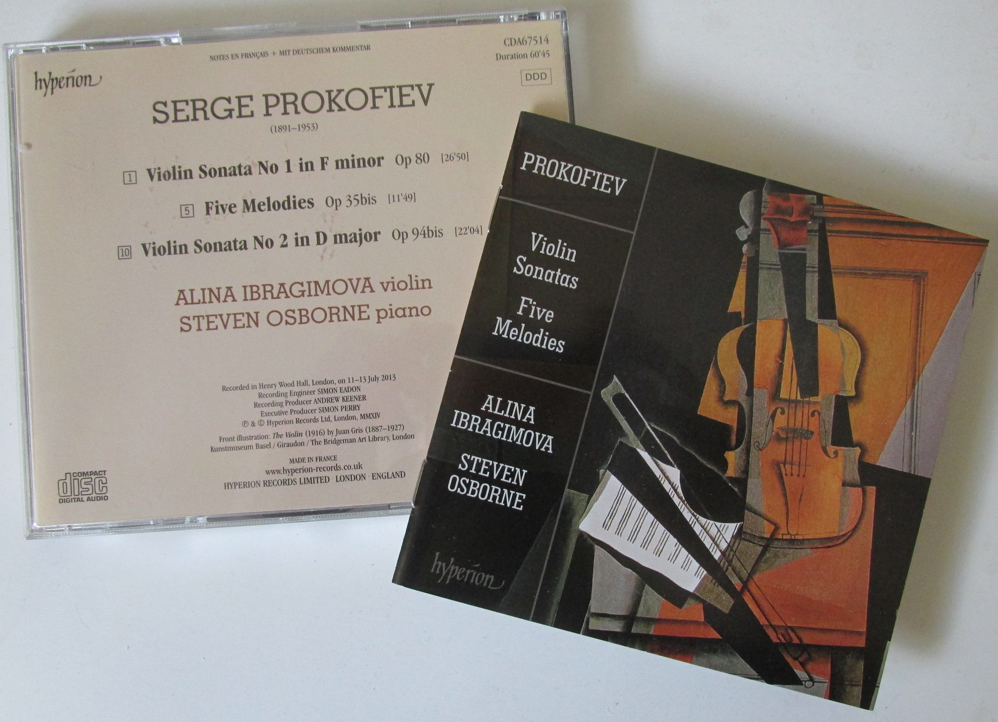 Prokofiev, Violin Sonatas - G. Kremer / M. Argerich