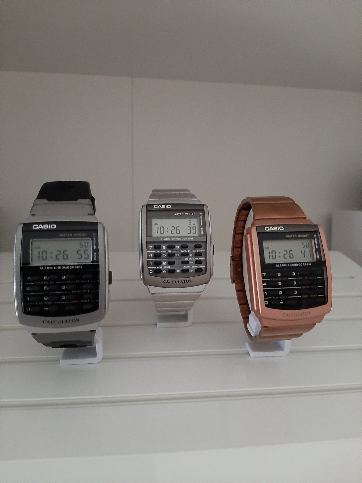 Casio Calculator watch collection, part 2. These are the model CA 