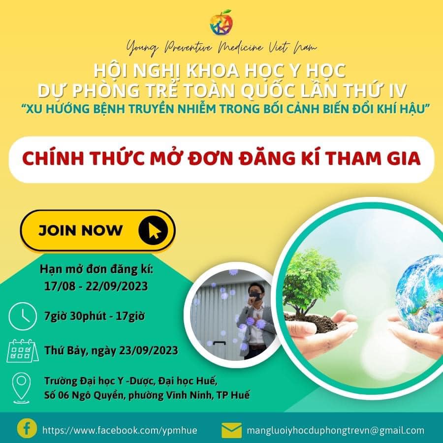 Young - [CHÍNH THỨC MỞ ĐƠN ĐĂNG KÝ THAM GIA HỘI NGHỊ KHOA HỌC Y HỌC DỰ ...
