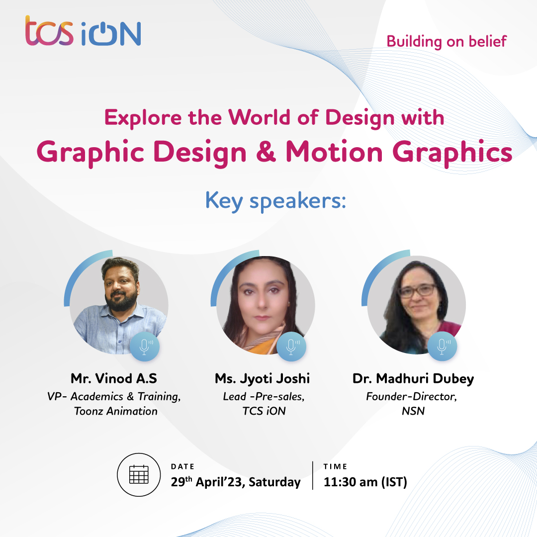 TCS iON - Save the date! The webinar aims at discussing the ...