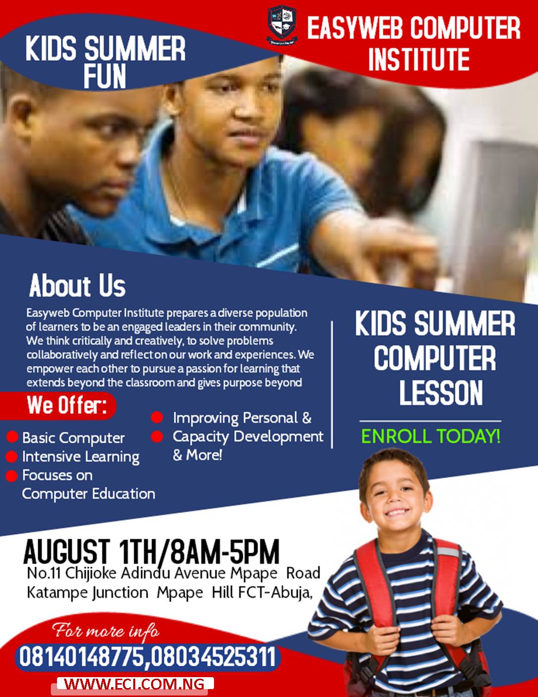 Easyweb Computer Institute | ARE YOU WITHIN MPAPE FCT ABUJA , ENROLL ...
