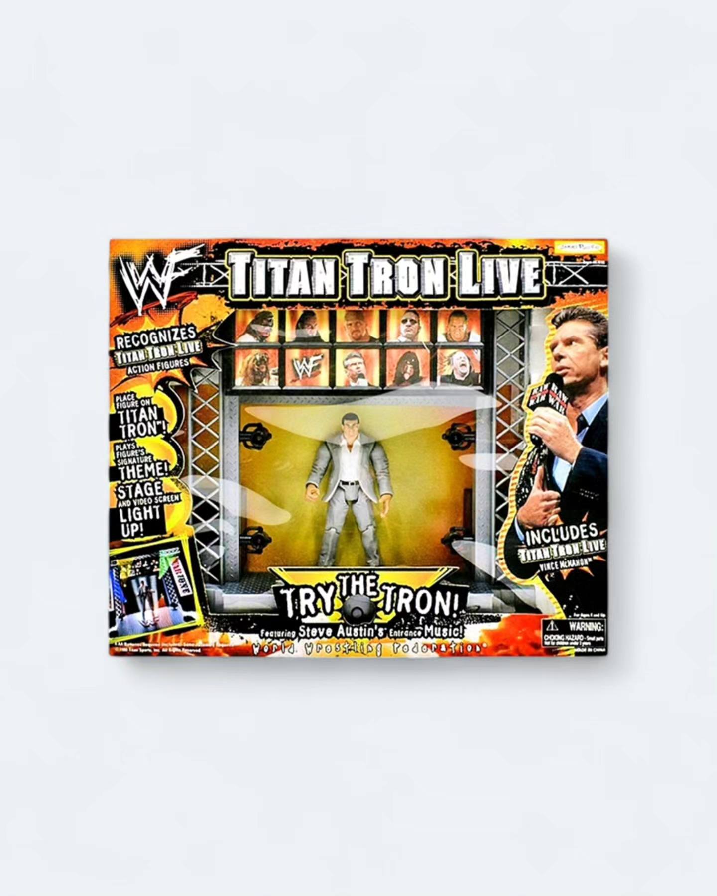 WWF Titan Tron Live playset and favorite figures
