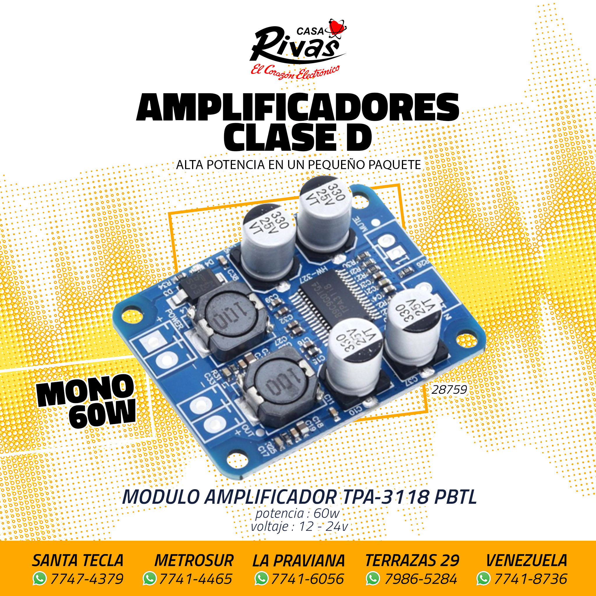 Módulo reproductor de audio con... - Casa Rivas Electrónica | Facebook