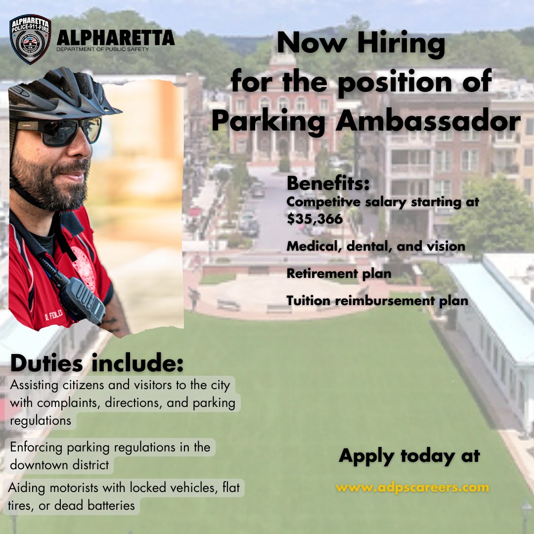 We are hiring for... - Alpharetta Department of Public Safety | Facebook