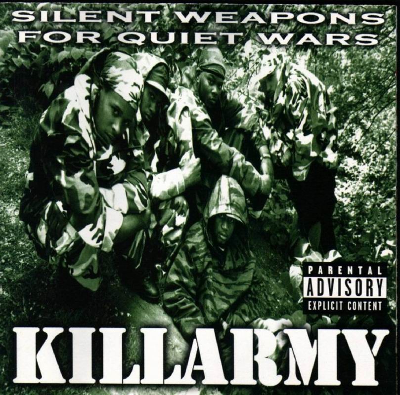 Killarmy's Dirty Weaponry album signed by Baretta 9 and RZA