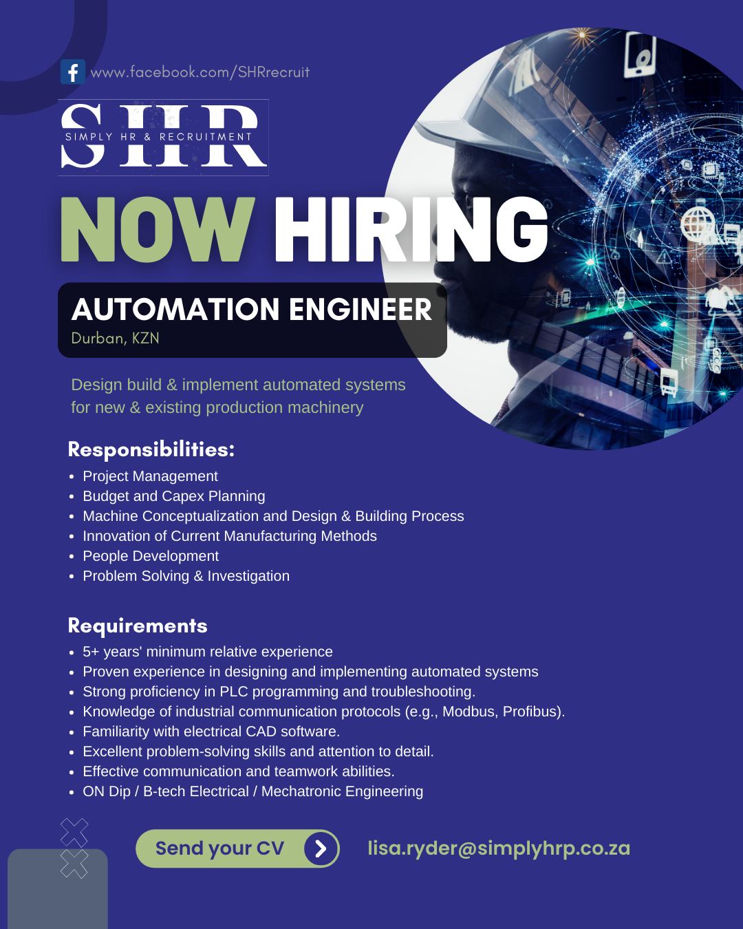 Simply - 🛠️ Career Opportunity: Automation Engineer 🚀 Location: Durban ...