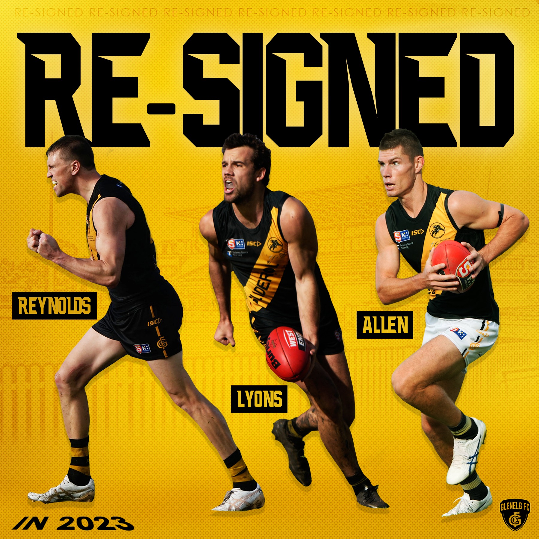 A trio of Tigers are... - Glenelg Football Club (SANFL)