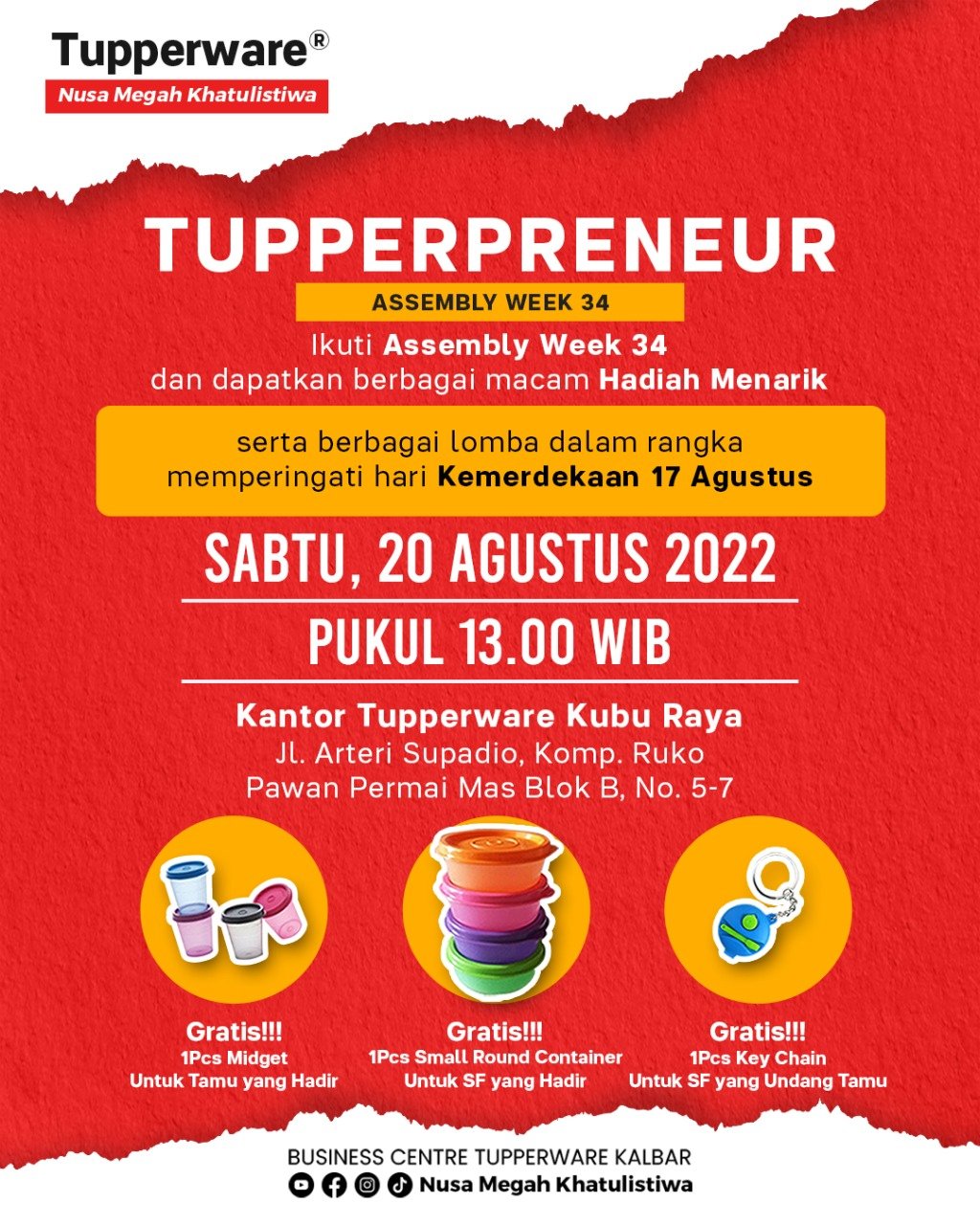 Hai Tuppylover, yuk kita kumpul... - Tupperware Pontianak