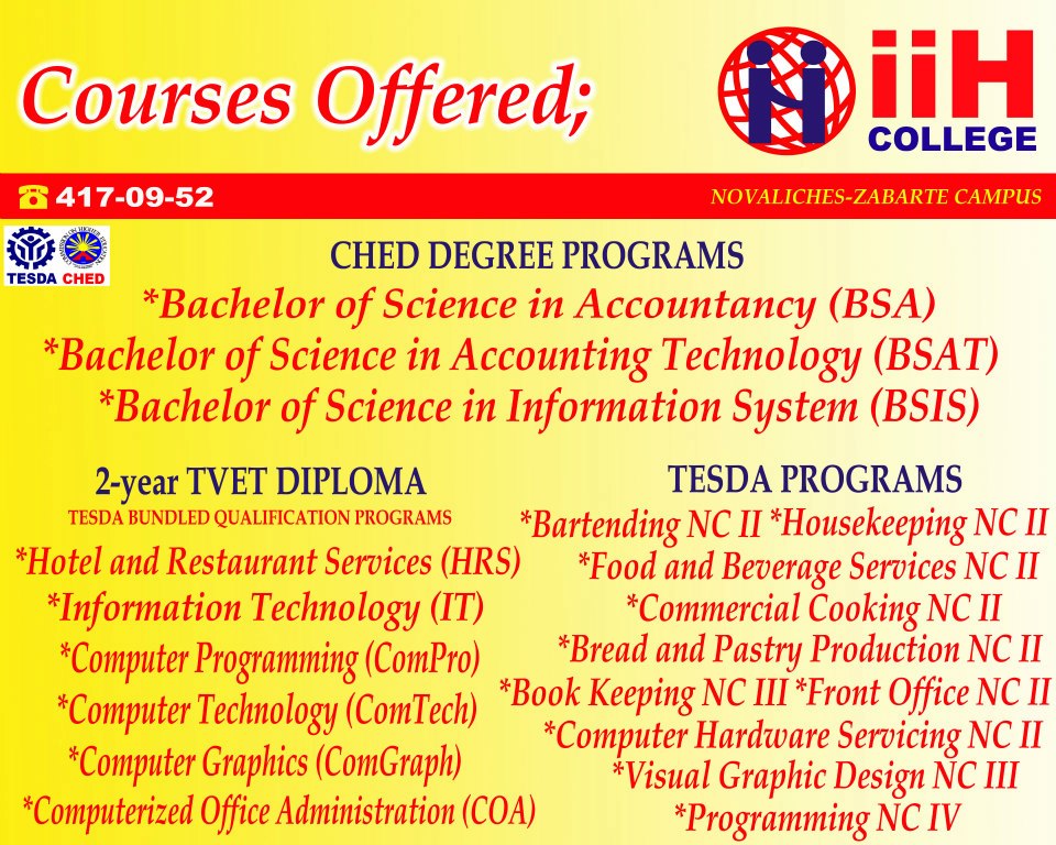 IIH College - Novaliches Campus