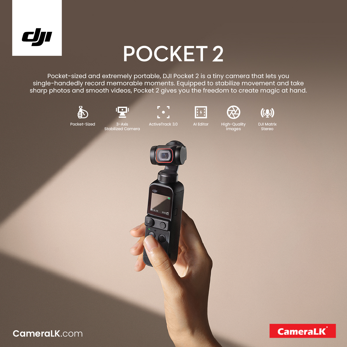 CameraLK Store - DJI Pocket 2 The Pocket 2 is a... | Facebook