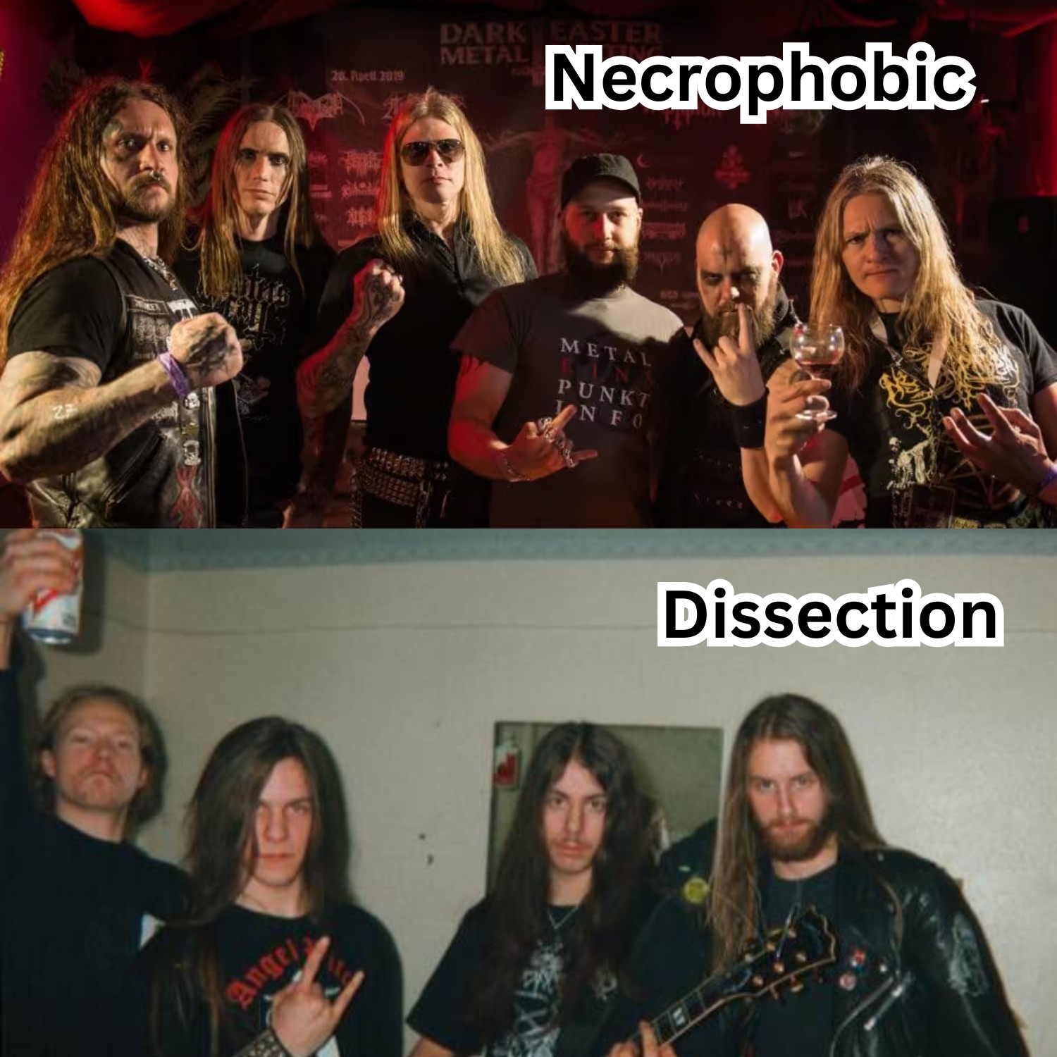 Necrophobic and Dissection blend black and death metal