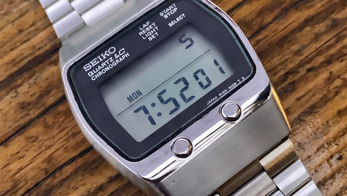 Early vintage Seiko digital September 1977 M159-5028 . Months