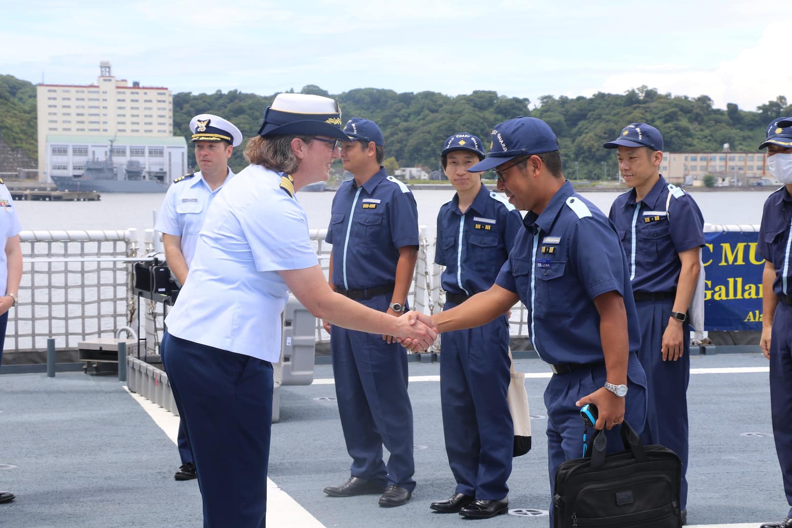 NCIS Resident Agency Iwakuni hosted a delegation from the Japanese