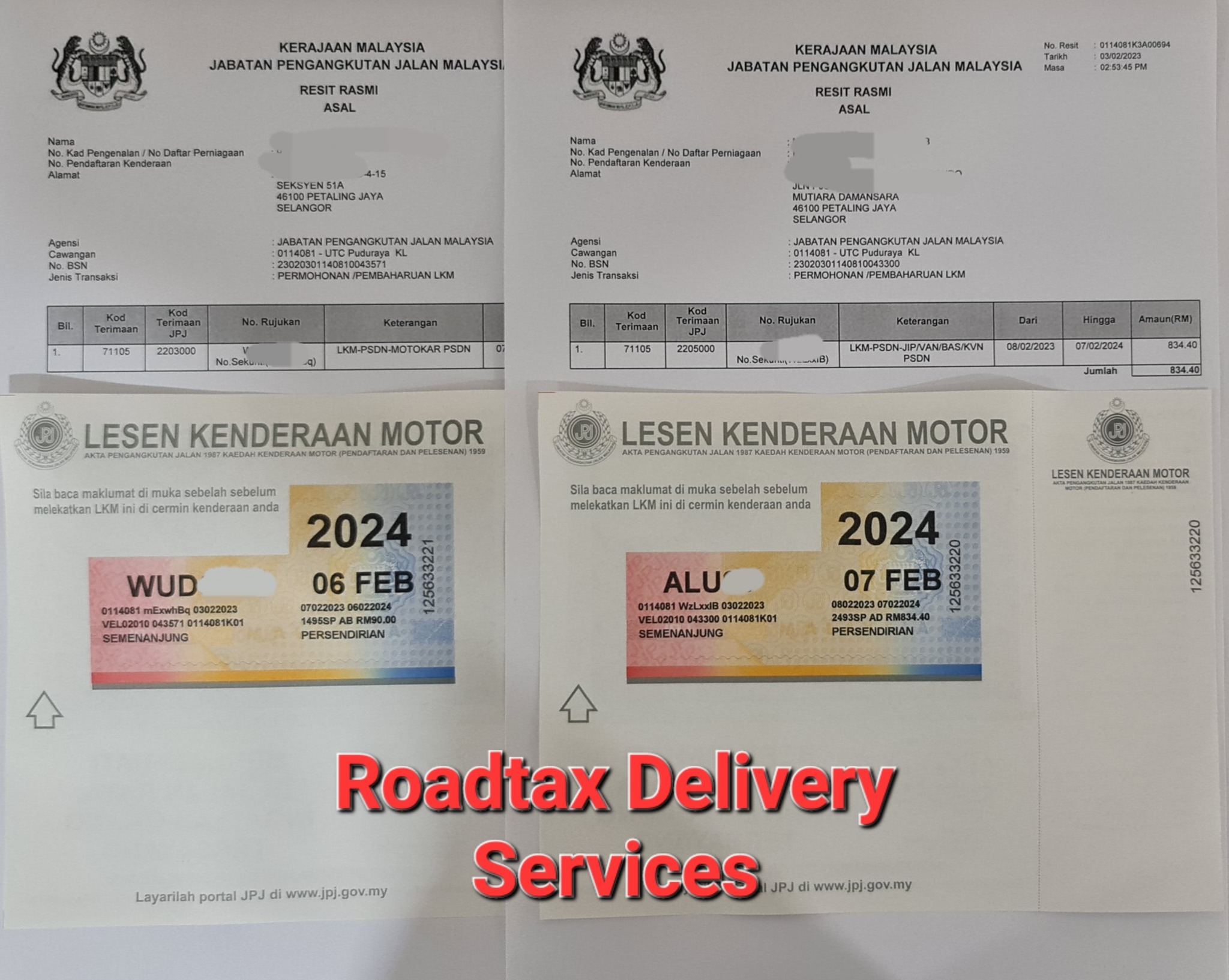Roadtax Delivery Services | Kuala Lumpur