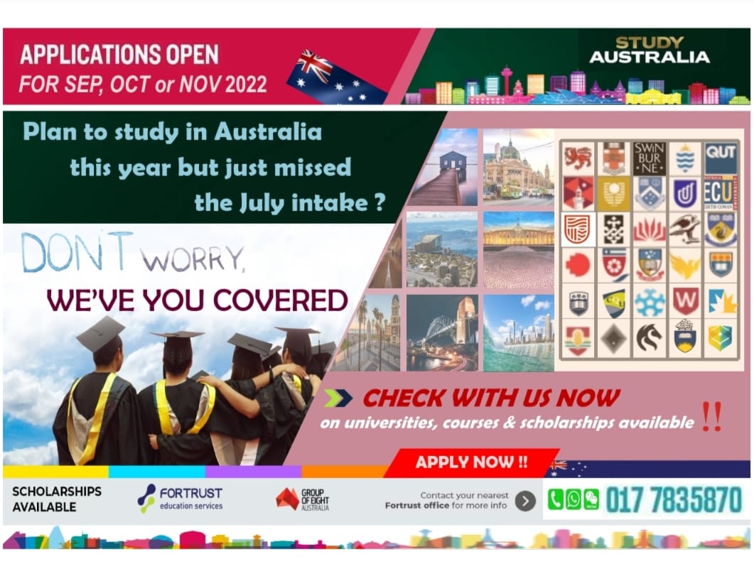 📣🇦🇺 Just MISSED... - Fortrust Education Services - Malaysia | Facebook