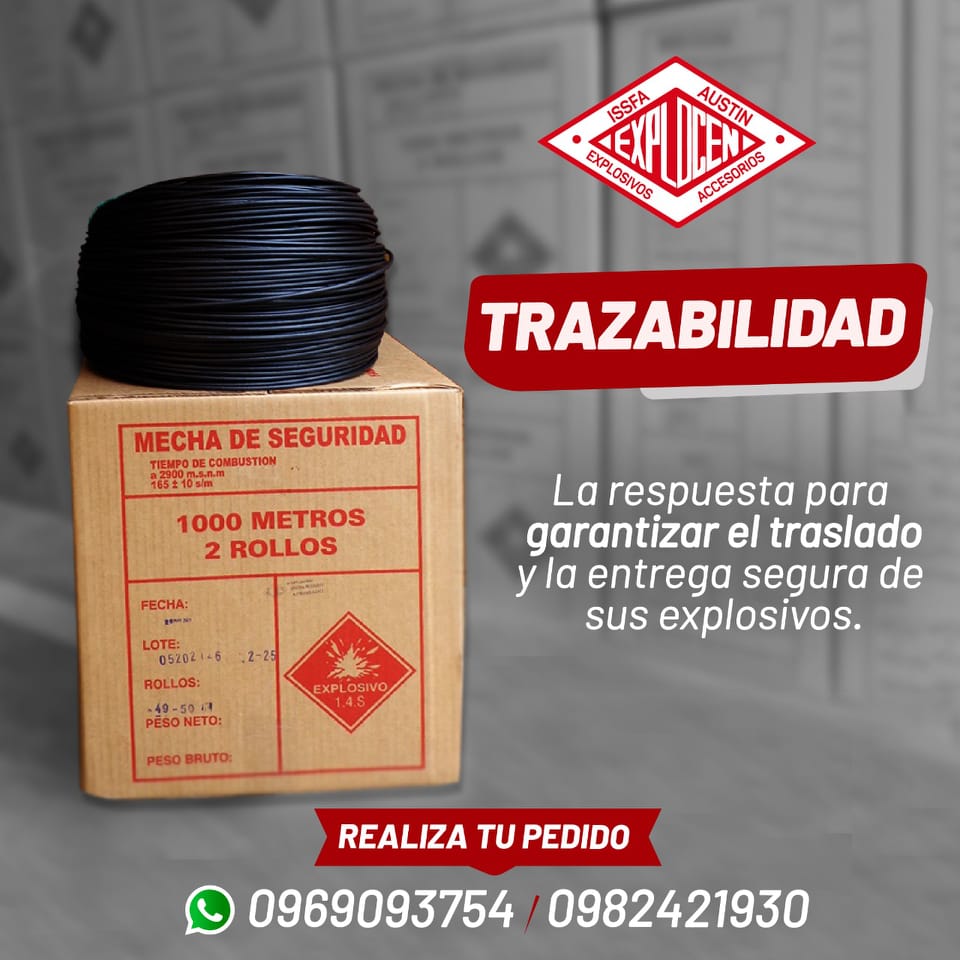 Explocen C.A. - 🎯 En EXPLOCEN garantizamos la Trazabilidad...