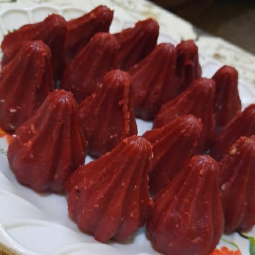 Red Velvet Modak 😋😋#ganpatibappamorya... - A_foodiee_paradise