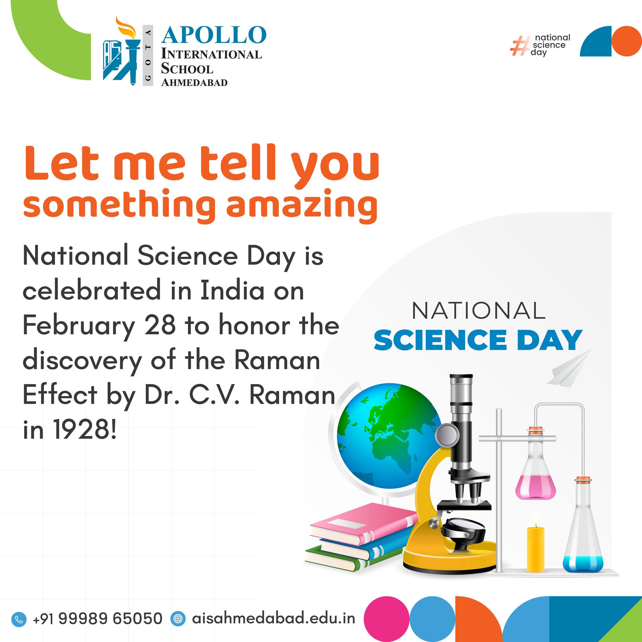 Apollo - National Science Day National Science Day is celebrated on ...
