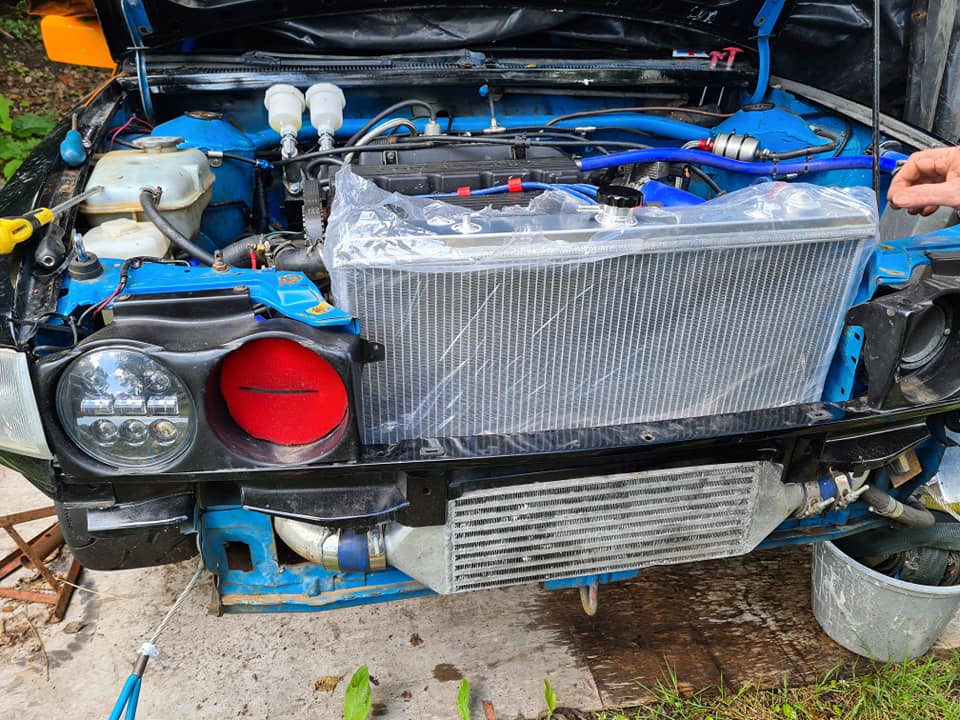 New 3 core radiator is a little... - Fountain Motorsport