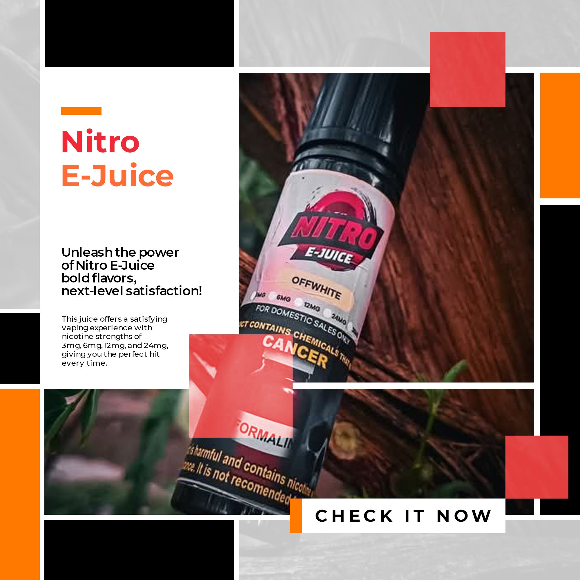 nitro vape juice 🔥 E-Juice – A Flavor Revolution! 🔥 If you're searching for bold, smooth, and long-lasting flavors, Nitro E-Juice is here to level up your vaping experience! 💨✨ Each puff delivers a CZAR Vape CZ9000 Disposable Color:Black Coffee VS Export