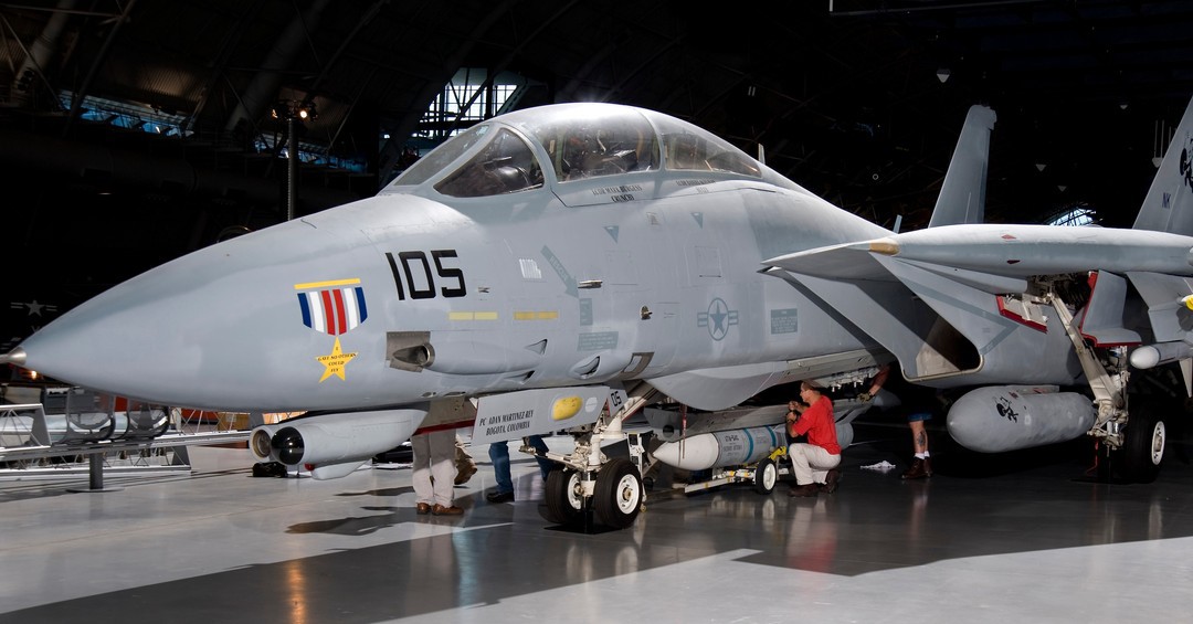 Grumman F-14D(R) Tomcat on display