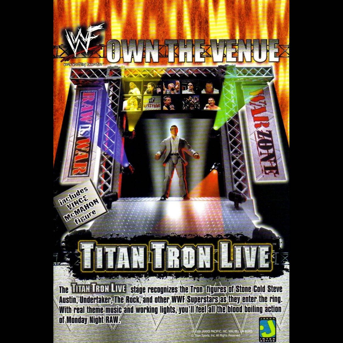 WWF Titan Tron Live playset and favorite figures