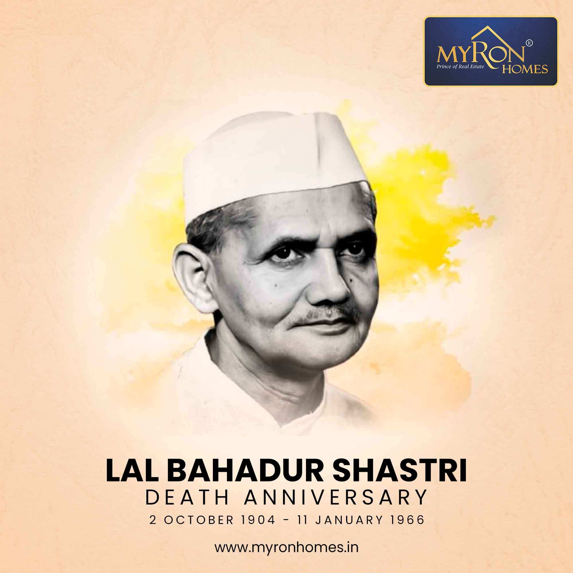 Myron - Honoring the legacy of Lal Bahadur Shastri, a leader who ...
