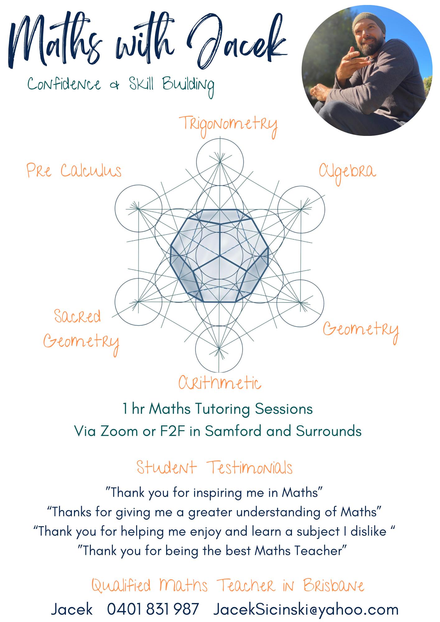 Maths Tutoring by Jacek | Cedar Creek NSW