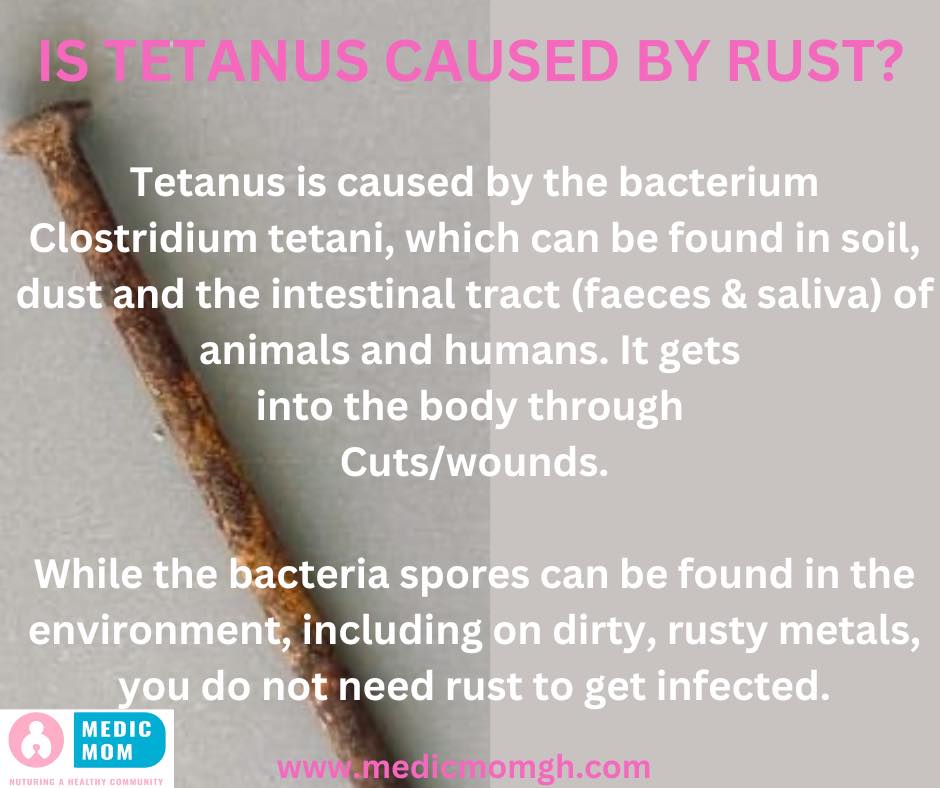 Medic Mom - Is tetanus caused by rust? Tetanus is a very... | Facebook