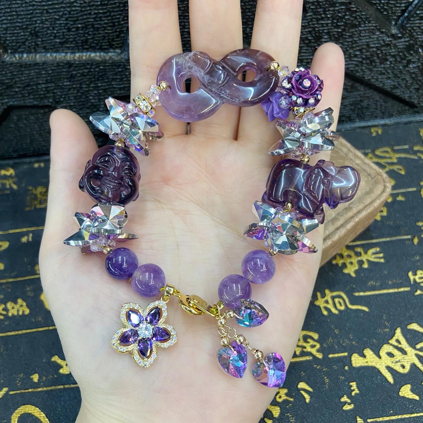 NEW DESIGN🔥 Amethyst infinity over all good luck Charm bracelet 🔥 ️ ...
