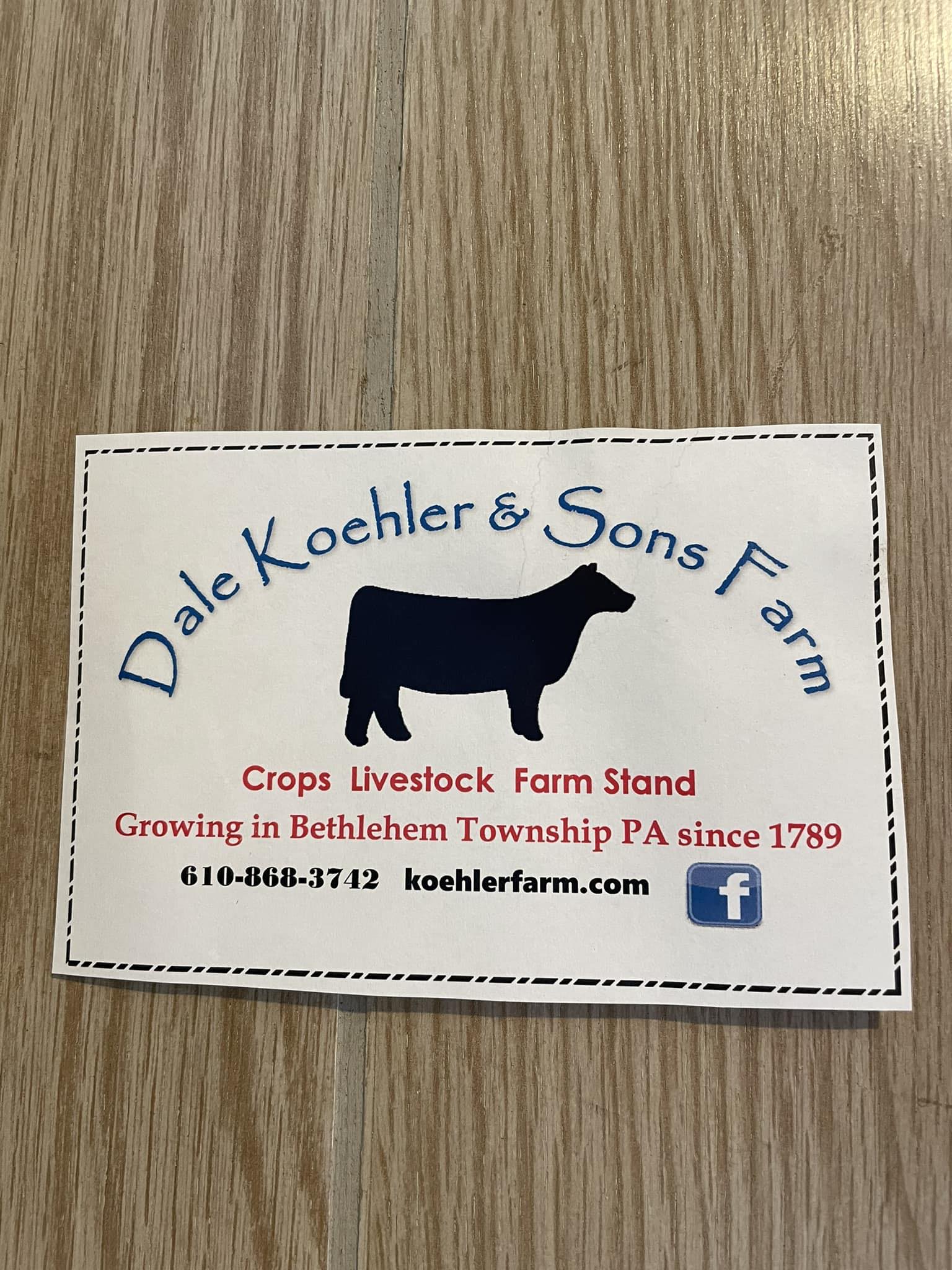 Dale Koehler & Sons Farm | Bethlehem PA