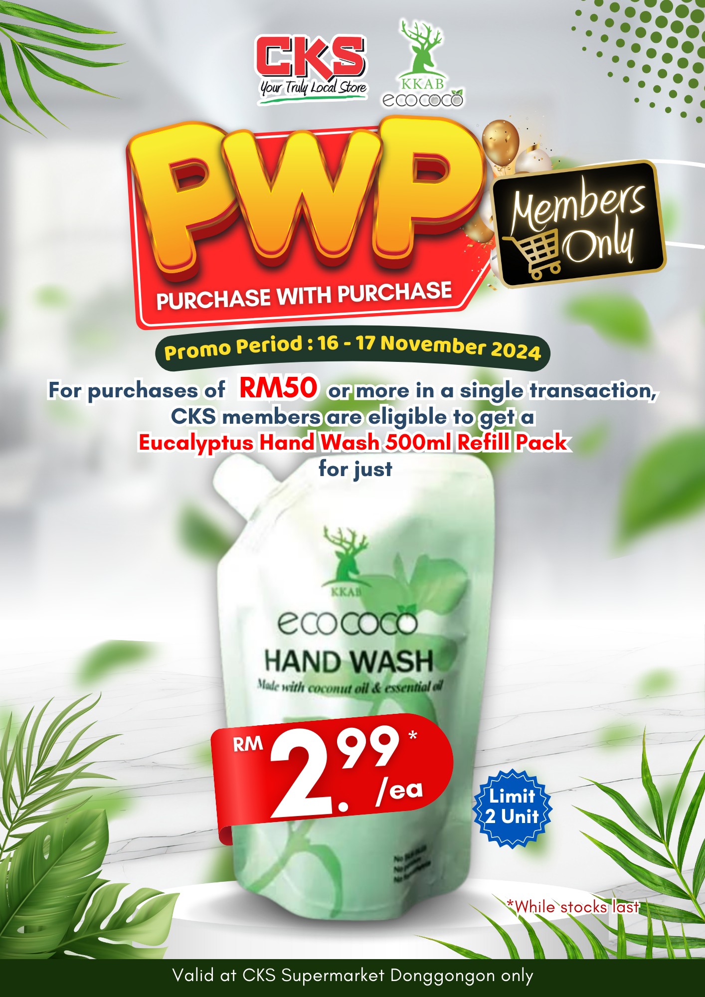 CKS Group - 🎉 Spend RM50 or more and grab a Eucalyptus...