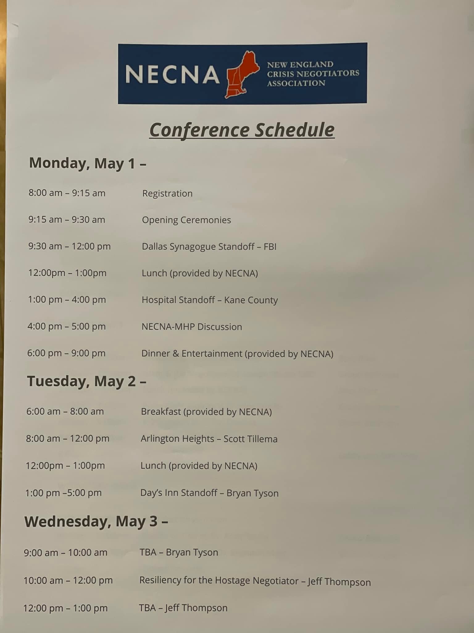 New England Crisis Negotiators Association