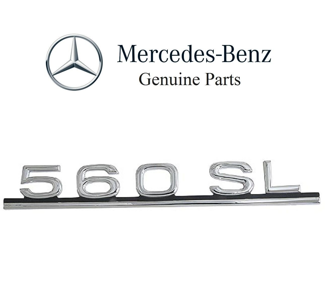 Mercedes Trunk Lid Chrome 450SL Model Emblem R107